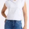 Alanis Women's Sleeveless Top, White - KT0206P