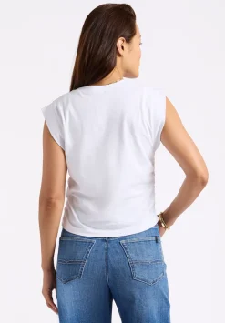 Alanis Women's Sleeveless Top, White - KT0206P