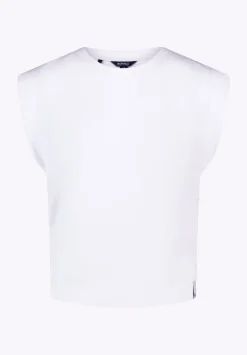 Alanis Women's Sleeveless Top, White - KT0206P