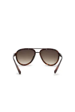 Aviator Sunglasses With Dark Tortoise Frame - B0011STOR