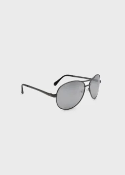 Aviator Sunglasses With Light Silver flash Lens - B0001SGUN