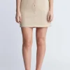 Baylin Women’s Mini Utility Skirt, Beige - WS0007P