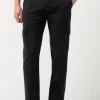 Cargo Joe Men's Straight Leg Pants in Black - BM22929