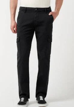 Cargo Joe Men's Straight Leg Pants in Black - BM22929