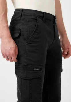 Cargo Joe Men's Straight Leg Pants in Black - BM22929