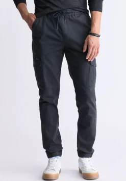 Cargo Tom Men's Jogger Pants in Black - BM22930