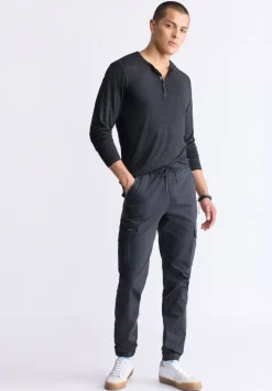 Cargo Tom Men's Jogger Pants in Black - BM22930