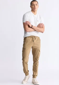 Cargo Tom Men's Jogger Pants in Dark Beige - BM22930