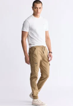 Cargo Tom Men's Jogger Pants in Dark Beige - BM22930