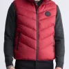 Davies Men's Puffer Vest, Chilli - OBMEF007
