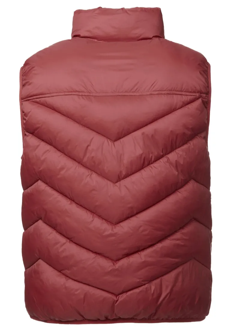 Davies Men's Puffer Vest, Chilli - OBMEF007