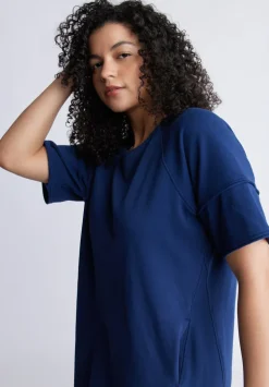 Delfina Women's T-Shirt Dress, Navy - KD0005S