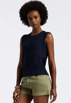 Elayne Women’s Sleeveless Top, Navy - KT0191P