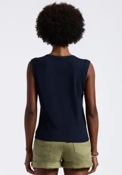 Elayne Women’s Sleeveless Top, Navy - KT0191P