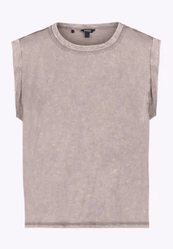 Elayne Women’s Sleeveless Top, Driftwood Brown - KT0230P