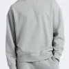 Famke Men's Relaxed Crewneck Sweatshirt, Heather Grey - BM24541