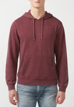 Farman Men’s Lightweight Hooded Sweatshirt, Dark Red - BM24171