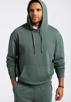 Finley Men's Relaxed Pullover Hoodie, Dark Forest Green - BM24534