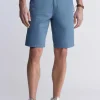 Hadrian Men's Flat Front Shorts, Mirage Blue - BM24266