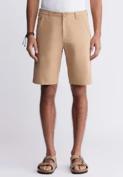 Hadrian Men's Flat Front Shorts, Tan - BM24266