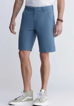 Hadrian Men's Flat Front Shorts, Mirage Blue - BM24266