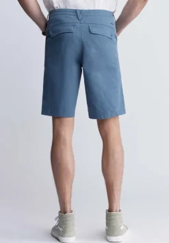 Hadrian Men's Flat Front Shorts, Mirage Blue - BM24266