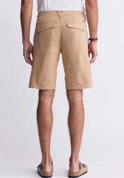 Hadrian Men's Flat Front Shorts, Tan - BM24266