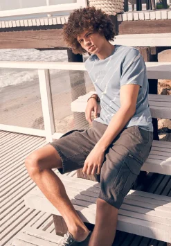 Hiero Men's Cargo Shorts, Charcoal - BM24270