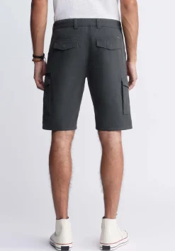 Hiero Men's Cargo Shorts, Charcoal - BM24270