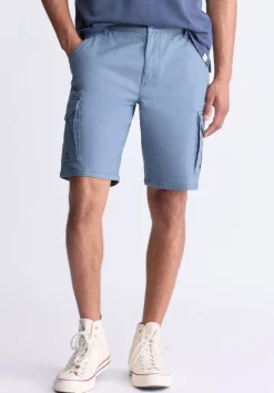 Hiero Men's Cargo Shorts, Mirage Blue - BM24503