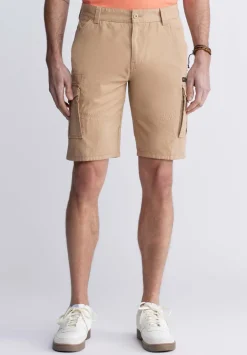 Hiero Men's Cargo Shorts, Tan - BM24270