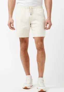 Higgers Cotton Twill Blend Shorts, Milk - BM23934