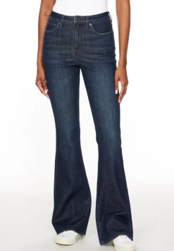 High Rise Flare Joplin Women's Jeans, Indigo Sanded - BL15998