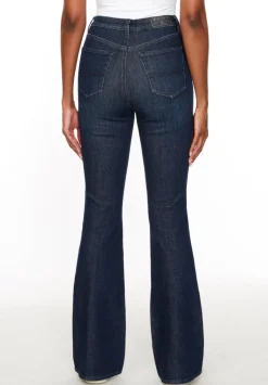 High Rise Flare Joplin Women's Jeans, Indigo Sanded - BL15998