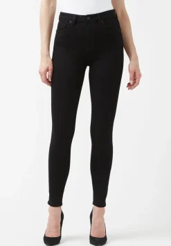 High Rise Skinny Skylar Women's Jeans, Black - BL15663
