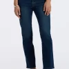 High Rise Straight Jayden Women's Jeans, Indigo Contrast - BL16062
