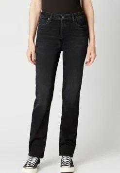 High Rise Straight Jayden Women's Jeans, Carbon - BL15834