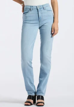 High Rise Straight Jayden Women's Jeans, Light & Soft Blue - BL15837