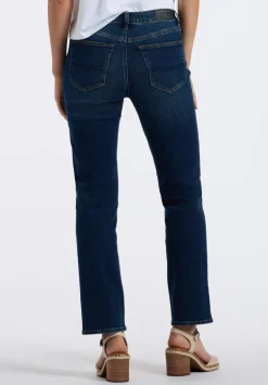 High Rise Straight Jayden Women's Jeans, Indigo Contrast - BL16062