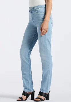 High Rise Straight Jayden Women's Jeans, Light & Soft Blue - BL15837
