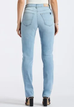 High Rise Straight Jayden Women's Jeans, Light & Soft Blue - BL15837