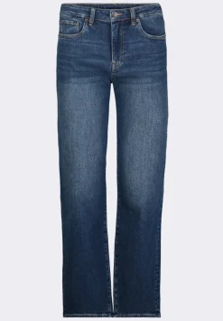 High Rise Straight Jayden Women's Jeans, Indigo Contrast - BL16062