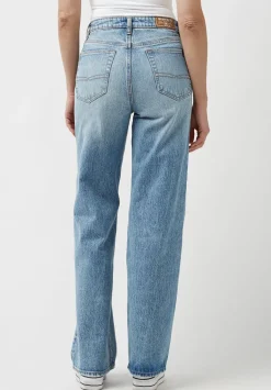 High Rise Wide Leg Addie Women's Jeans, Light Blue - BL15901