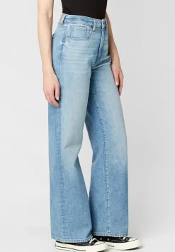High Rise Wide Leg Addie Women's Jeans, Medium Blue - BL15793