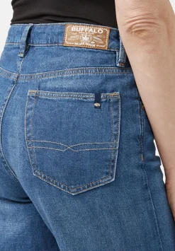 High Rise Wide Leg Addie Women's Jeans, Indigo - BL15817
