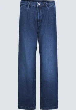 High Rise Wide Leg Addie Women's Jeans, Indigo Contrast - BL16002