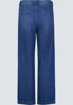 High Rise Wide Leg Addie Women's Jeans, Indigo Contrast - BL16002
