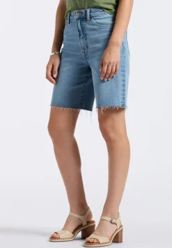 High Rise Women's Bermuda Bambi, Vintage Blue - BL16079