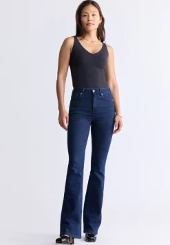 High-Rise Flare Joplin Women's Jeans, Indigo - BL15979