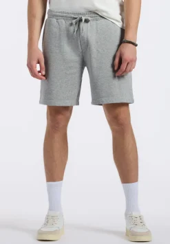 Hilston Men's Fleece Relaxed Shorts, Heather Grey - BM24536
